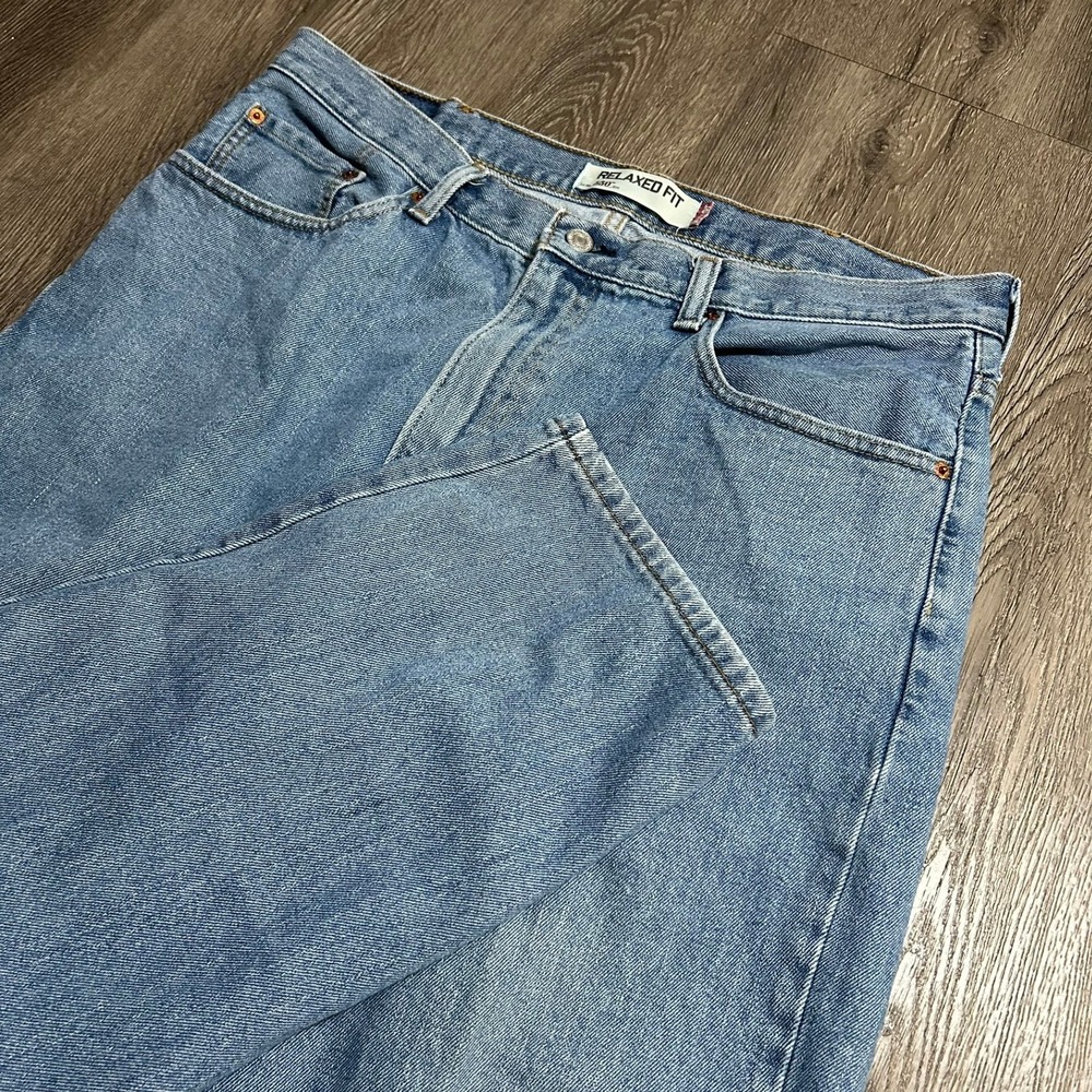 Levi's 550 Relaxed Fit Jeans 38x30 Blue Denim Medium Wash Tapered Leg Mens Y2K